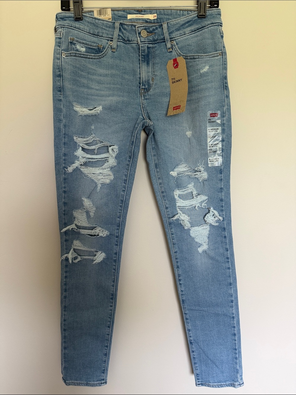 Levi's 711 Skinny Light Blue Jeans